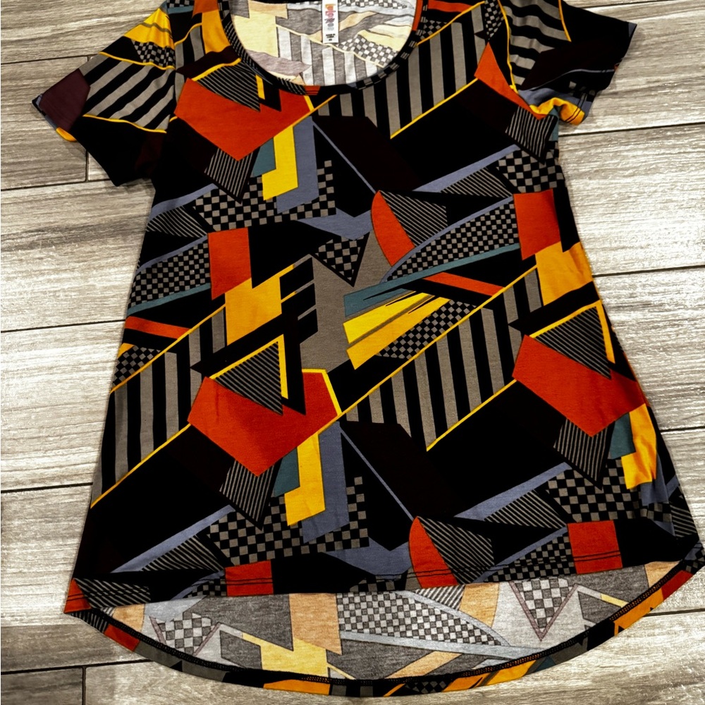 Lularoe Colorful Geometric Pattern Top - Picture 2 of 6